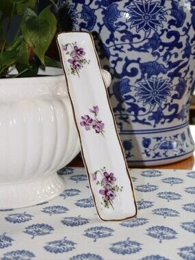 Hammersley & Co. Victorian Violets Mint Tray - Fine Bone China